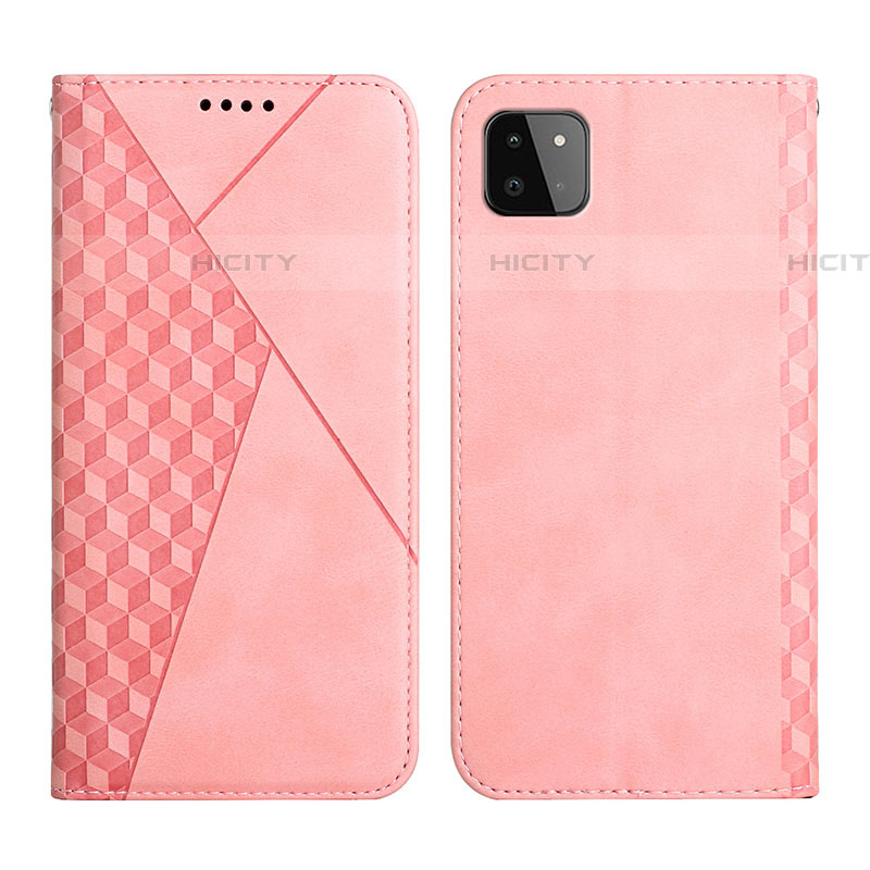 Funda de Cuero Cartera con Soporte Carcasa Y02X para Samsung Galaxy F42 5G Oro Rosa