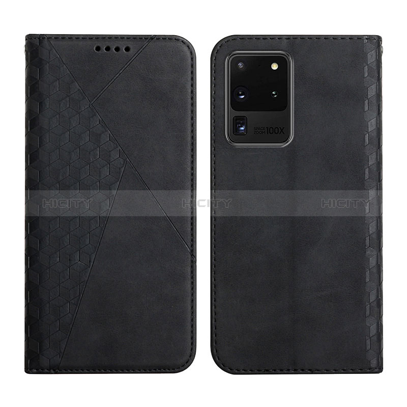 Funda de Cuero Cartera con Soporte Carcasa Y02X para Samsung Galaxy S20 Ultra 5G Negro