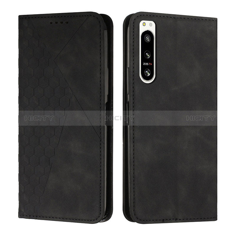 Funda de Cuero Cartera con Soporte Carcasa Y02X para Sony Xperia 5 IV Negro