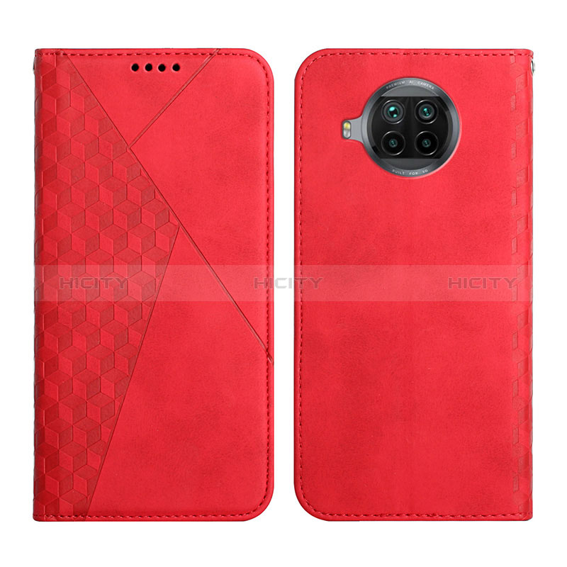 Funda de Cuero Cartera con Soporte Carcasa Y02X para Xiaomi Mi 10i 5G Rojo