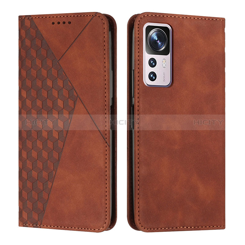 Funda de Cuero Cartera con Soporte Carcasa Y02X para Xiaomi Mi 12T 5G Marron