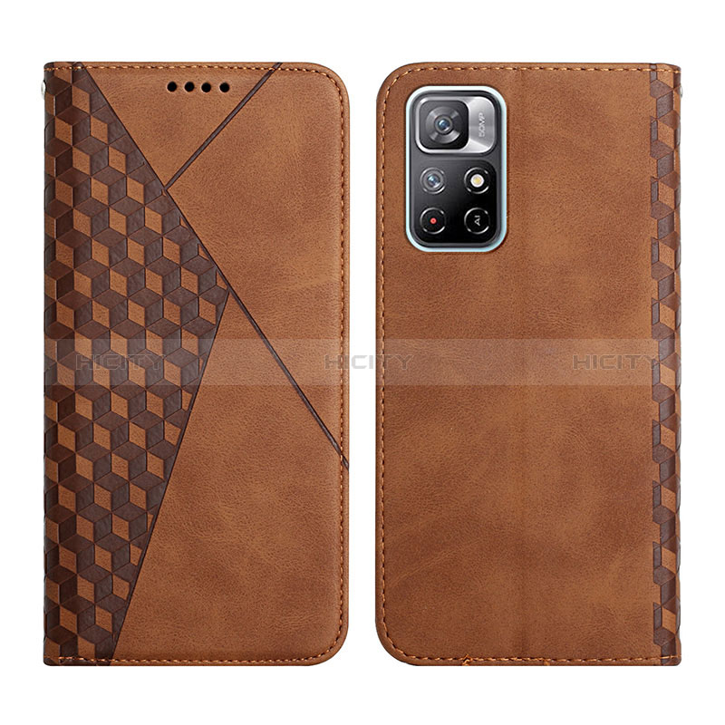 Funda de Cuero Cartera con Soporte Carcasa Y02X para Xiaomi Poco M4 Pro 5G Marron