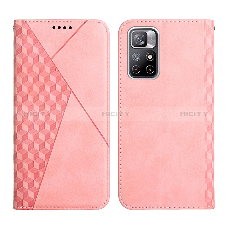 Funda de Cuero Cartera con Soporte Carcasa Y02X para Xiaomi Poco M4 Pro 5G Oro Rosa