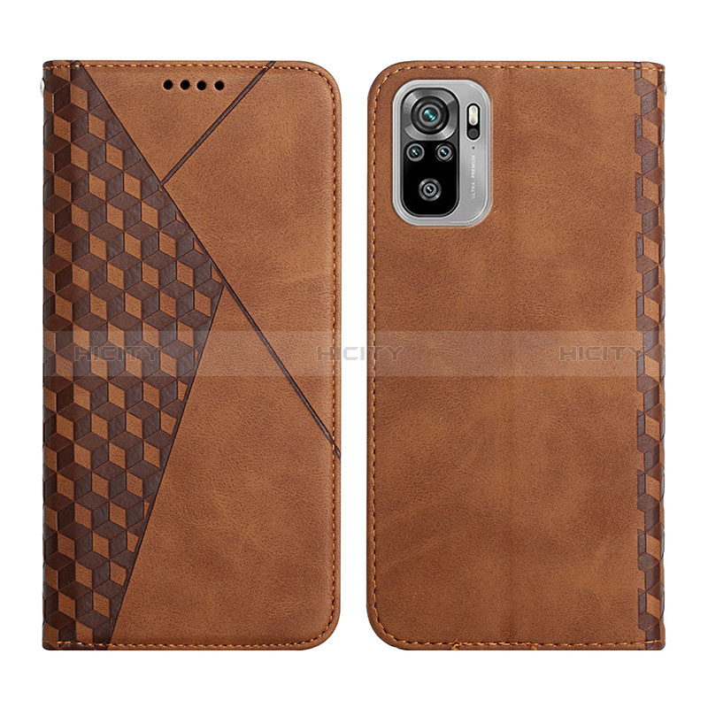 Funda de Cuero Cartera con Soporte Carcasa Y02X para Xiaomi Poco M5S Marron