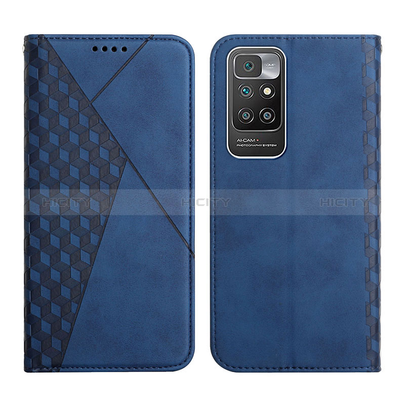 Funda de Cuero Cartera con Soporte Carcasa Y02X para Xiaomi Redmi 10 (2022) Azul