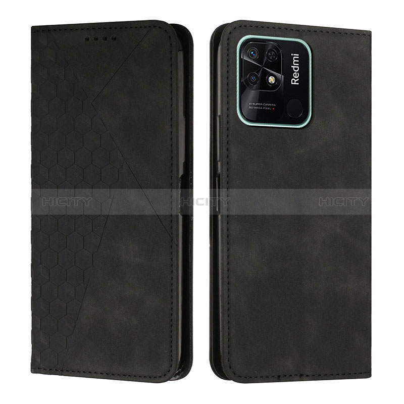 Funda de Cuero Cartera con Soporte Carcasa Y02X para Xiaomi Redmi 10 Power Negro