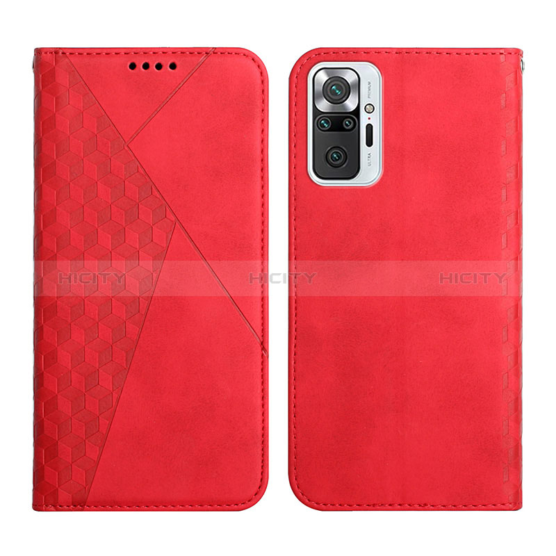 Funda de Cuero Cartera con Soporte Carcasa Y02X para Xiaomi Redmi Note 10 Pro 4G Rojo