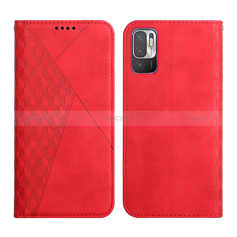 Funda de Cuero Cartera con Soporte Carcasa Y02X para Xiaomi Redmi Note 10T 5G Rojo