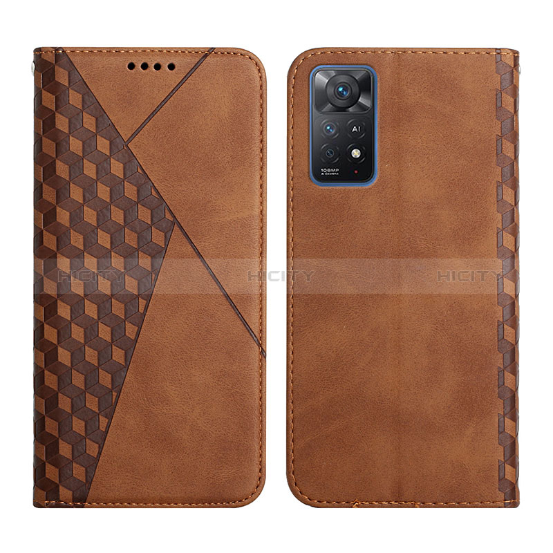 Funda de Cuero Cartera con Soporte Carcasa Y02X para Xiaomi Redmi Note 11 Pro 5G Marron