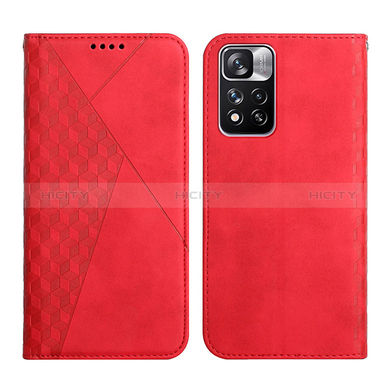 Funda de Cuero Cartera con Soporte Carcasa Y02X para Xiaomi Redmi Note 11 Pro+ Plus 5G Rojo