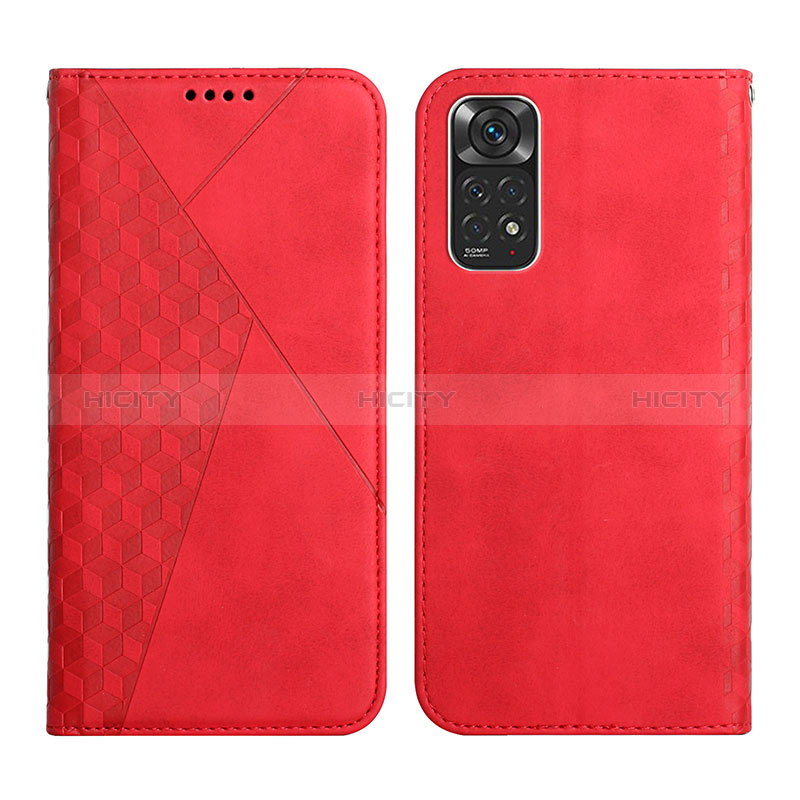 Funda de Cuero Cartera con Soporte Carcasa Y02X para Xiaomi Redmi Note 11S 4G Rojo