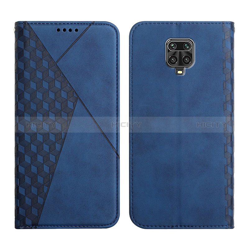 Funda de Cuero Cartera con Soporte Carcasa Y02X para Xiaomi Redmi Note 9 Pro Azul