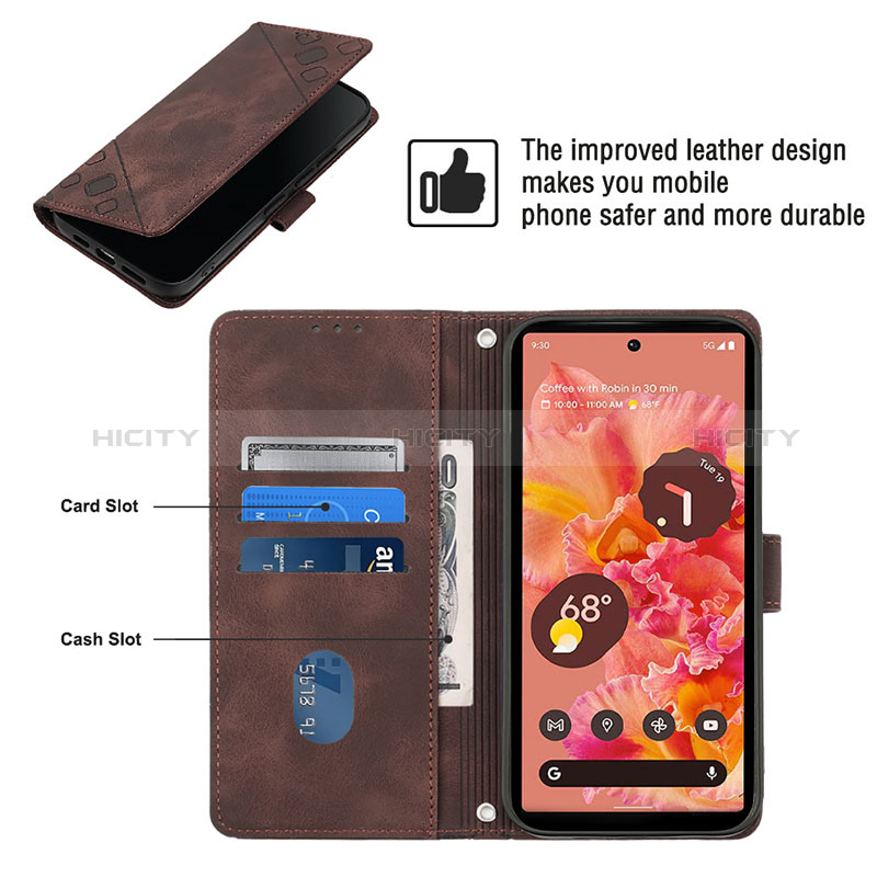 Funda de Cuero Cartera con Soporte Carcasa Y03B para Google Pixel 6 5G