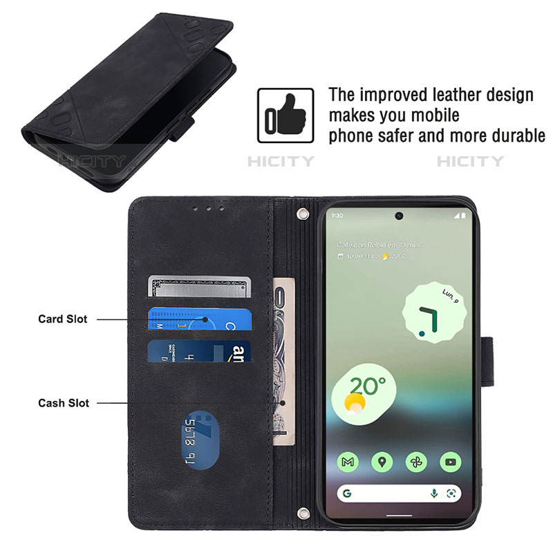 Funda de Cuero Cartera con Soporte Carcasa Y03B para Google Pixel 6a 5G