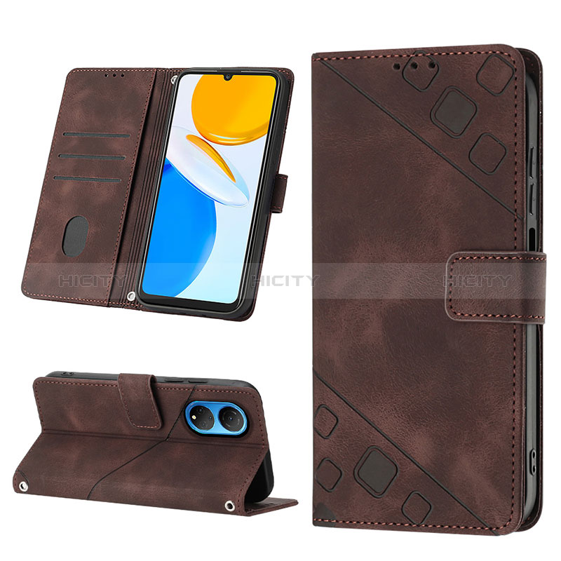 Funda de Cuero Cartera con Soporte Carcasa Y03B para Huawei Honor X7