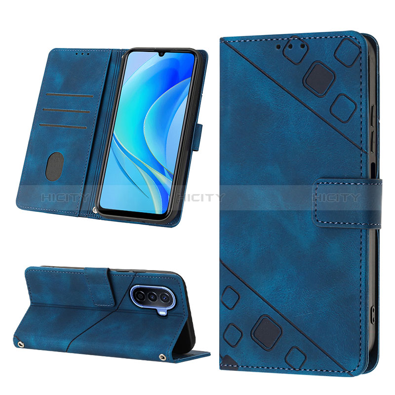 Funda de Cuero Cartera con Soporte Carcasa Y03B para Huawei Nova Y70