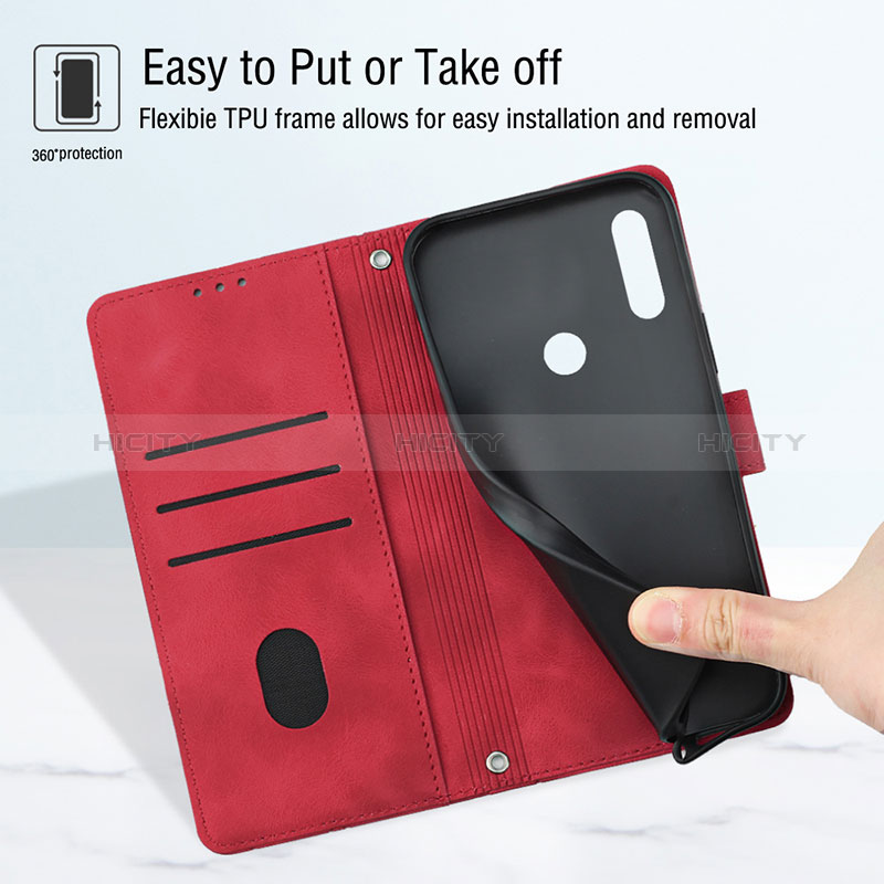 Funda de Cuero Cartera con Soporte Carcasa Y03B para Huawei Y9 Prime (2019)