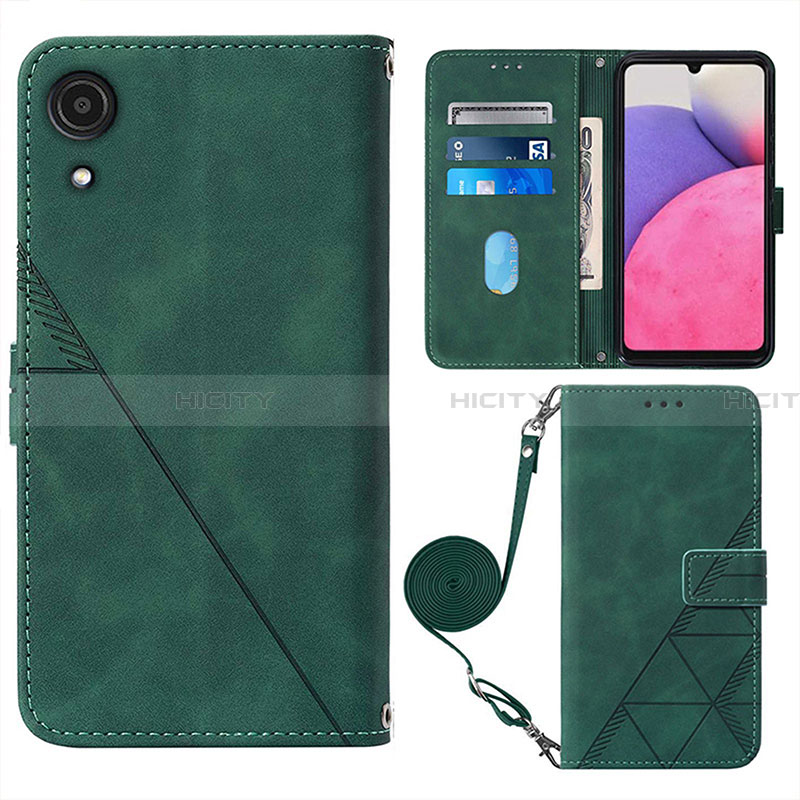 Funda de Cuero Cartera con Soporte Carcasa Y03B para Samsung Galaxy A03 Core