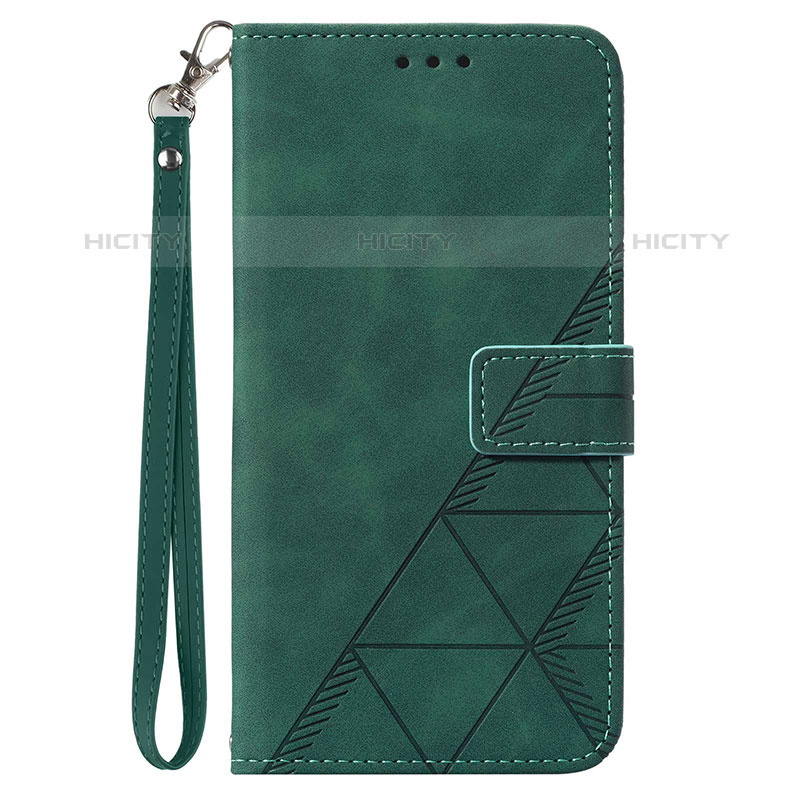 Funda de Cuero Cartera con Soporte Carcasa Y03B para Samsung Galaxy A03 Verde