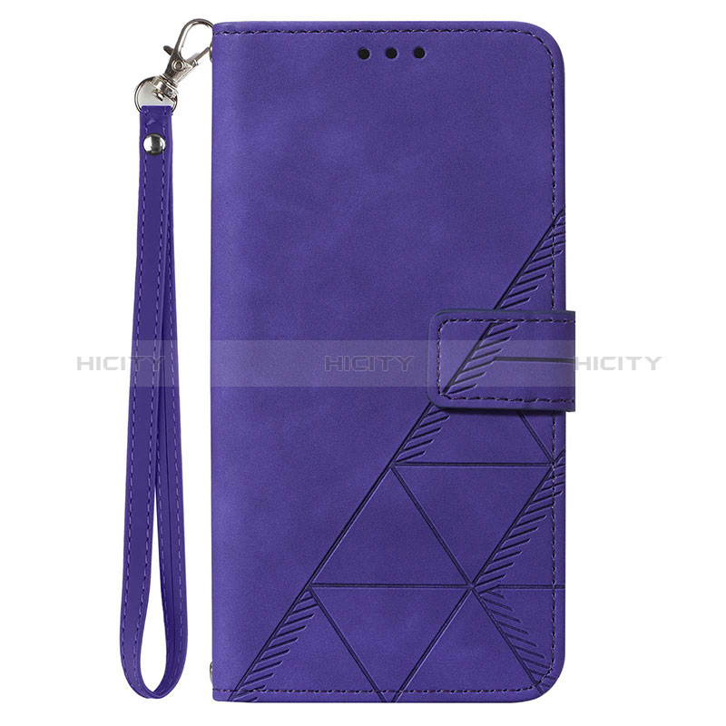 Funda de Cuero Cartera con Soporte Carcasa Y03B para Samsung Galaxy A12 Nacho Morado