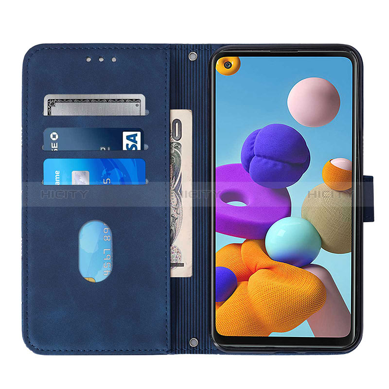 Funda de Cuero Cartera con Soporte Carcasa Y03B para Samsung Galaxy A21s