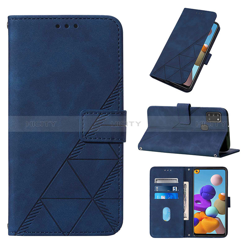 Funda de Cuero Cartera con Soporte Carcasa Y03B para Samsung Galaxy A21s