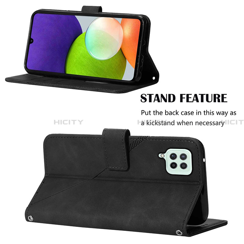 Funda de Cuero Cartera con Soporte Carcasa Y03B para Samsung Galaxy A22 4G