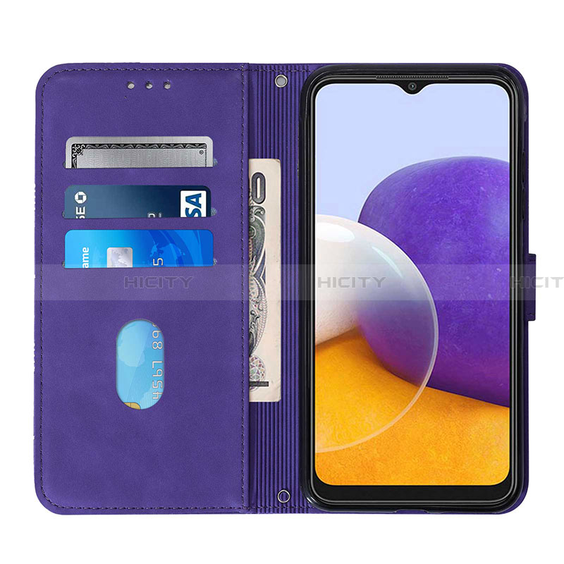 Funda de Cuero Cartera con Soporte Carcasa Y03B para Samsung Galaxy A22 5G