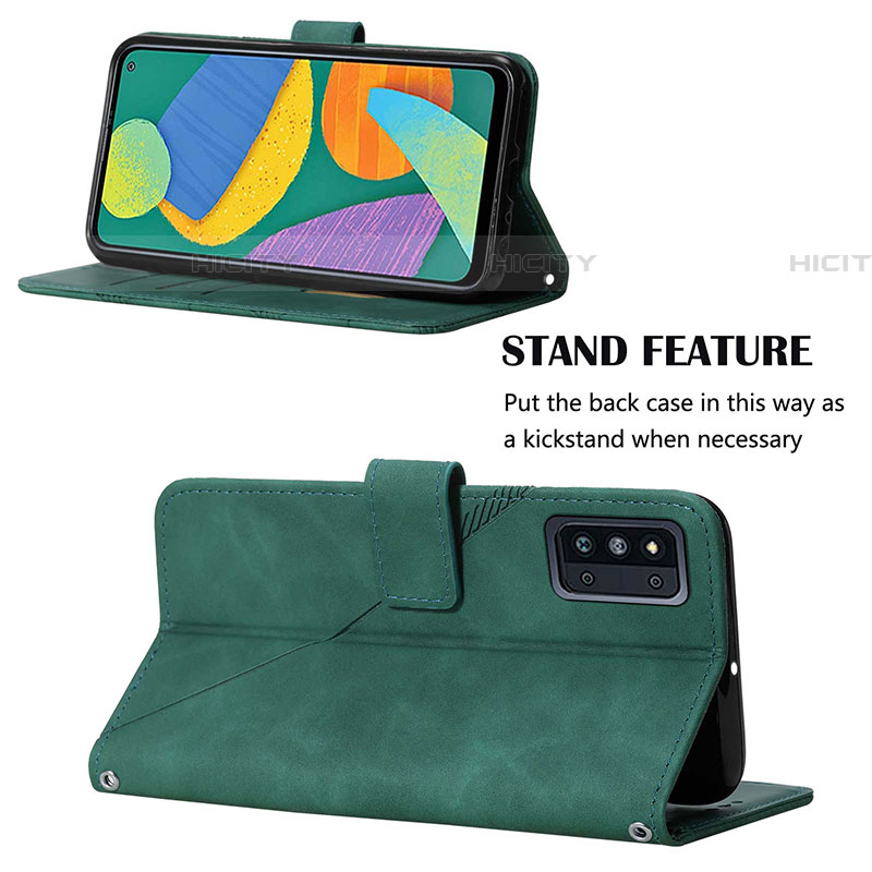 Funda de Cuero Cartera con Soporte Carcasa Y03B para Samsung Galaxy F52 5G