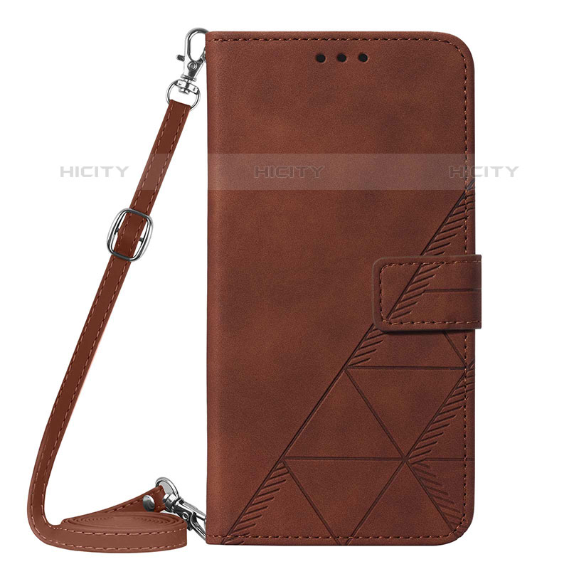 Funda de Cuero Cartera con Soporte Carcasa Y03B para Samsung Galaxy M02 Marron