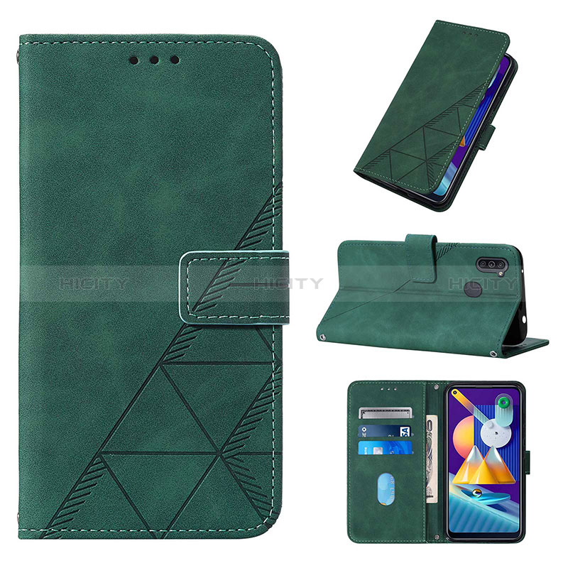 Funda de Cuero Cartera con Soporte Carcasa Y03B para Samsung Galaxy M11