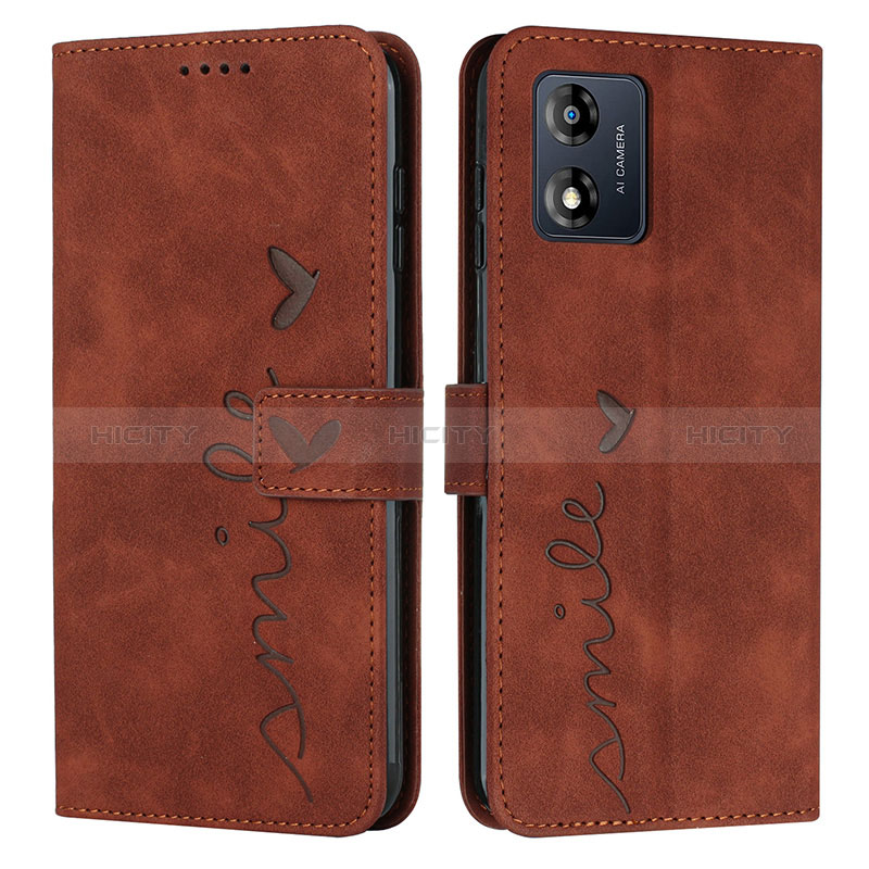 Funda de Cuero Cartera con Soporte Carcasa Y03X para Motorola Moto E13