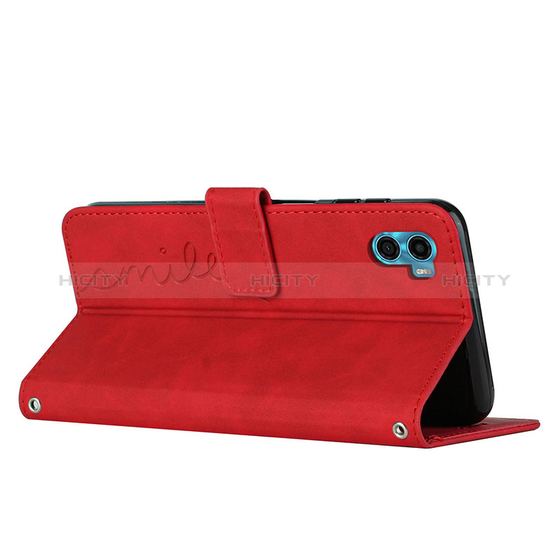 Funda de Cuero Cartera con Soporte Carcasa Y03X para Motorola Moto E22S