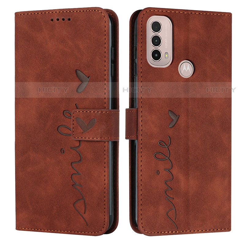 Funda de Cuero Cartera con Soporte Carcasa Y03X para Motorola Moto E30