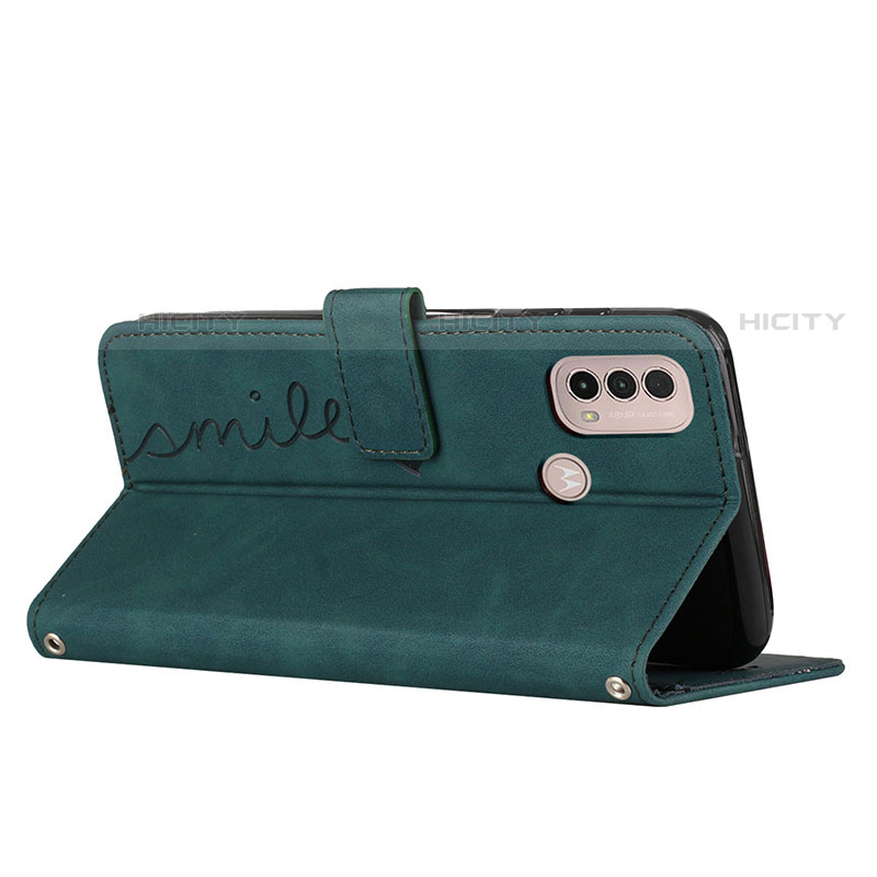 Funda de Cuero Cartera con Soporte Carcasa Y03X para Motorola Moto E40