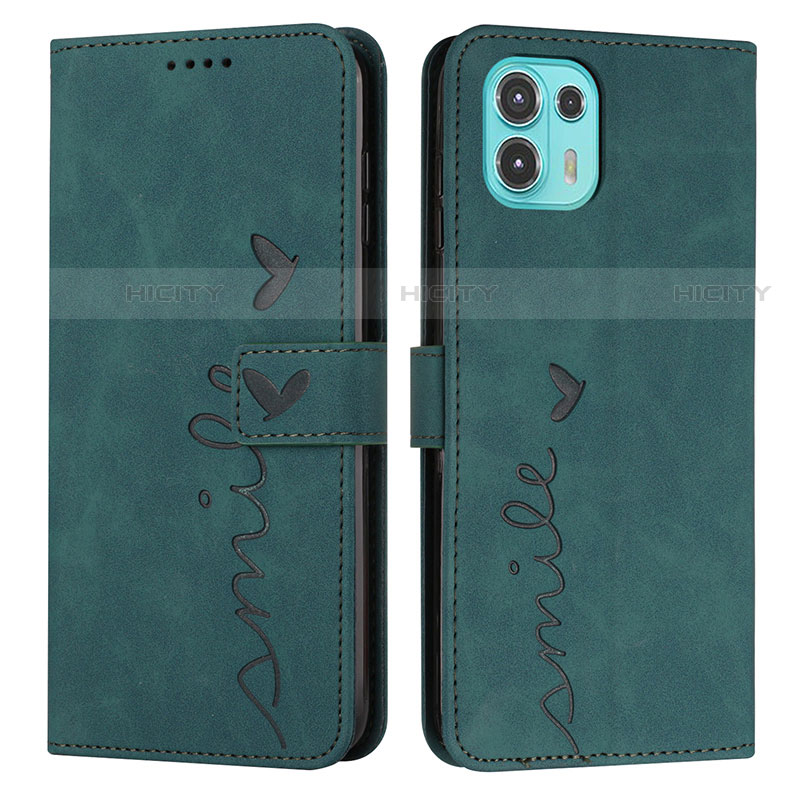 Funda de Cuero Cartera con Soporte Carcasa Y03X para Motorola Moto Edge 20 Lite 5G Verde