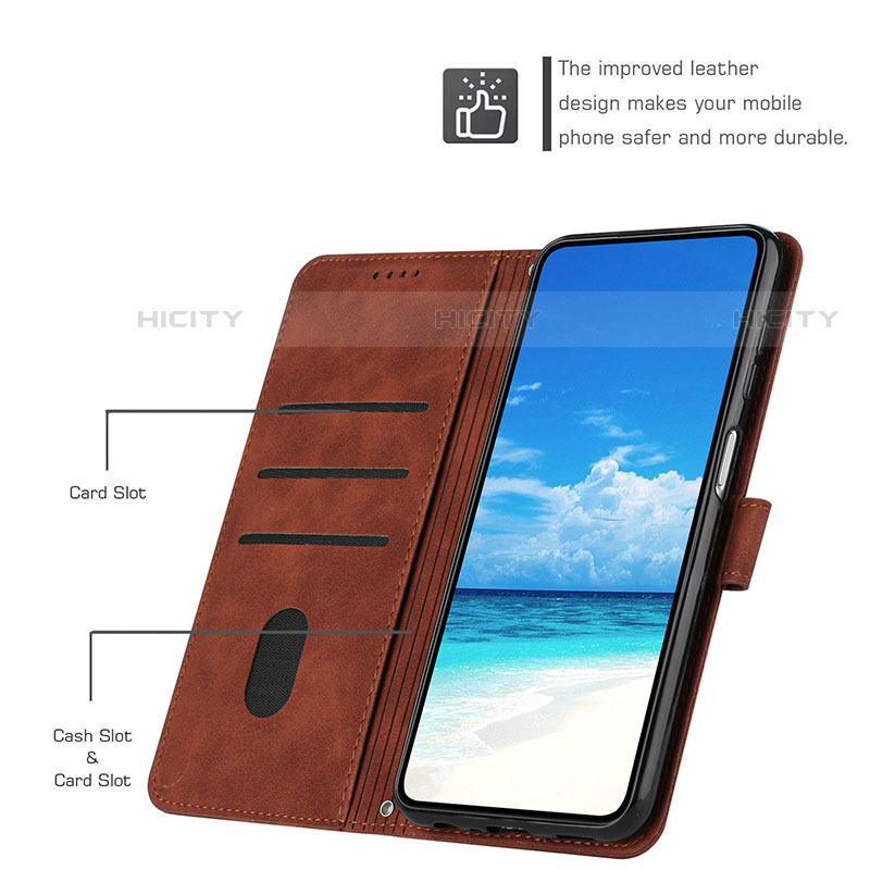 Funda de Cuero Cartera con Soporte Carcasa Y03X para Motorola Moto G Play (2023)