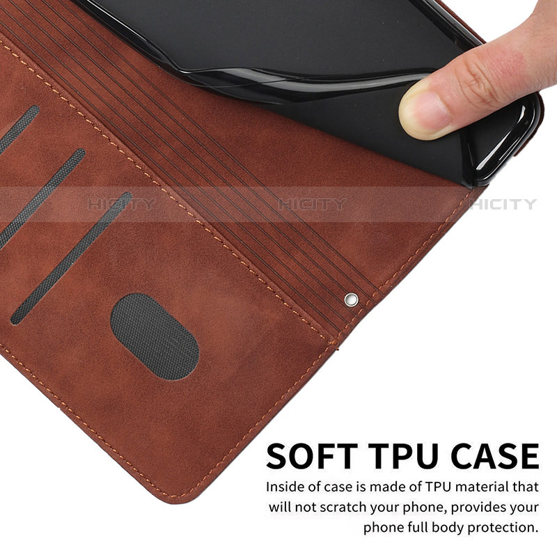 Funda de Cuero Cartera con Soporte Carcasa Y03X para Motorola Moto G Play (2023)