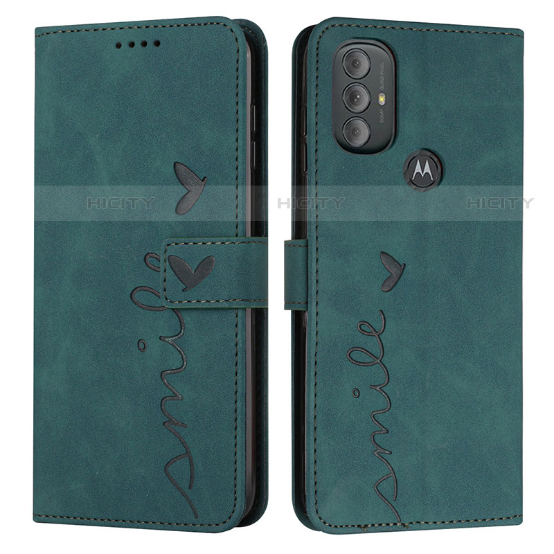 Funda de Cuero Cartera con Soporte Carcasa Y03X para Motorola Moto G Play (2023) Verde