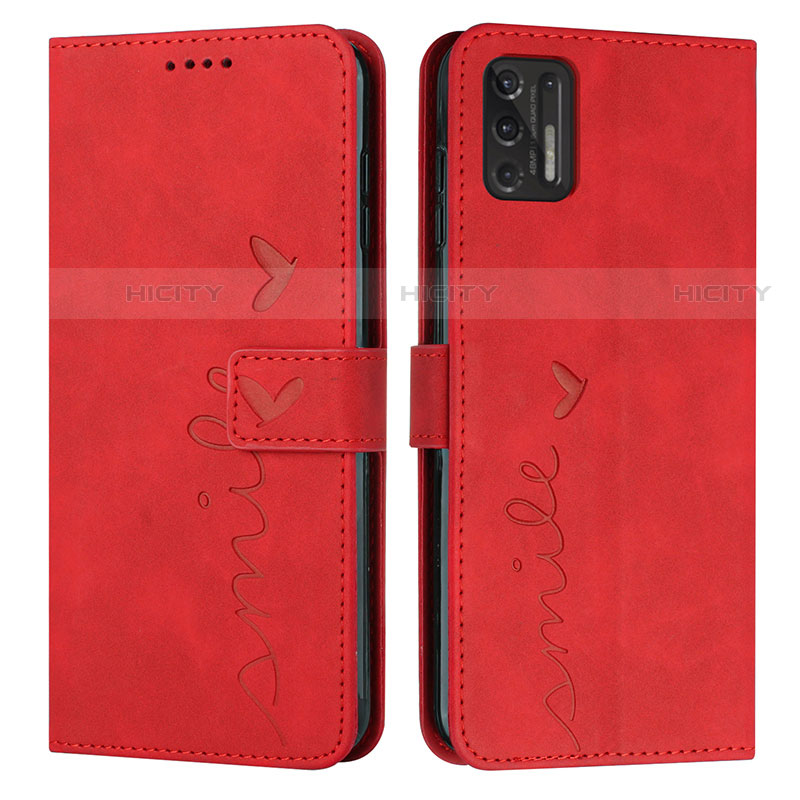 Funda de Cuero Cartera con Soporte Carcasa Y03X para Motorola Moto G Stylus (2021) Rojo