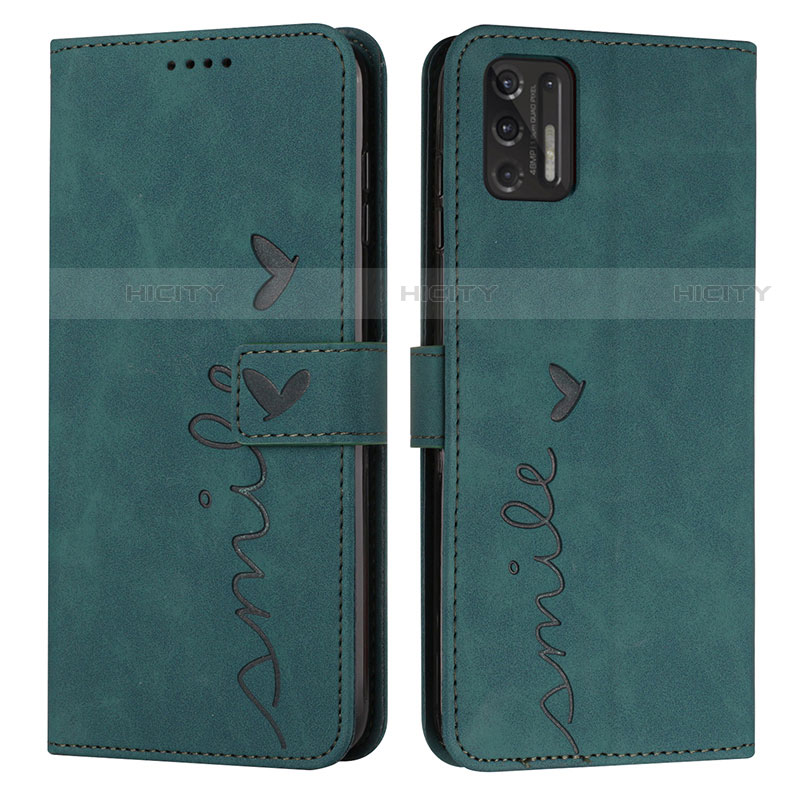 Funda de Cuero Cartera con Soporte Carcasa Y03X para Motorola Moto G Stylus (2021) Verde