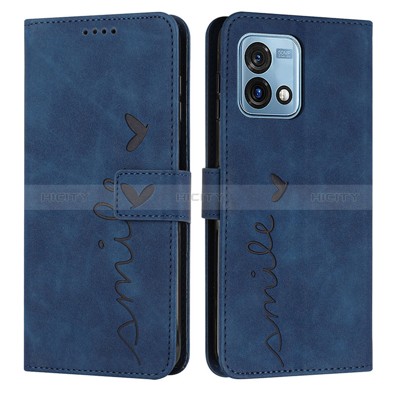 Funda de Cuero Cartera con Soporte Carcasa Y03X para Motorola Moto G Stylus (2023) 4G Azul