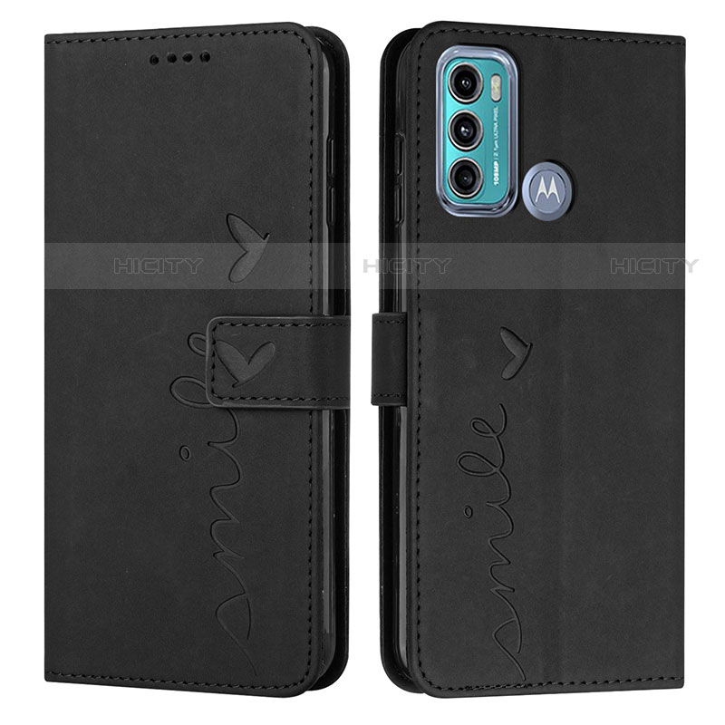 Funda de Cuero Cartera con Soporte Carcasa Y03X para Motorola Moto G40 Fusion Negro