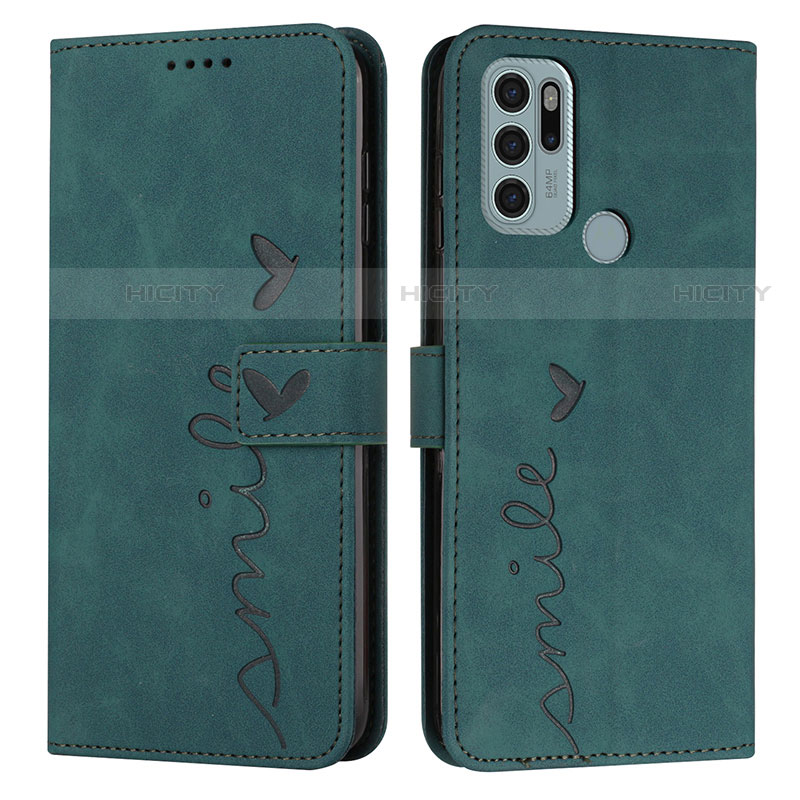 Funda de Cuero Cartera con Soporte Carcasa Y03X para Motorola Moto G60s