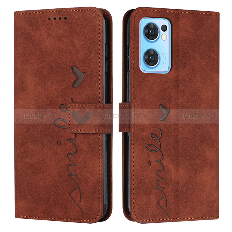 Funda de Cuero Cartera con Soporte Carcasa Y03X para OnePlus Nord CE 2 5G Marron