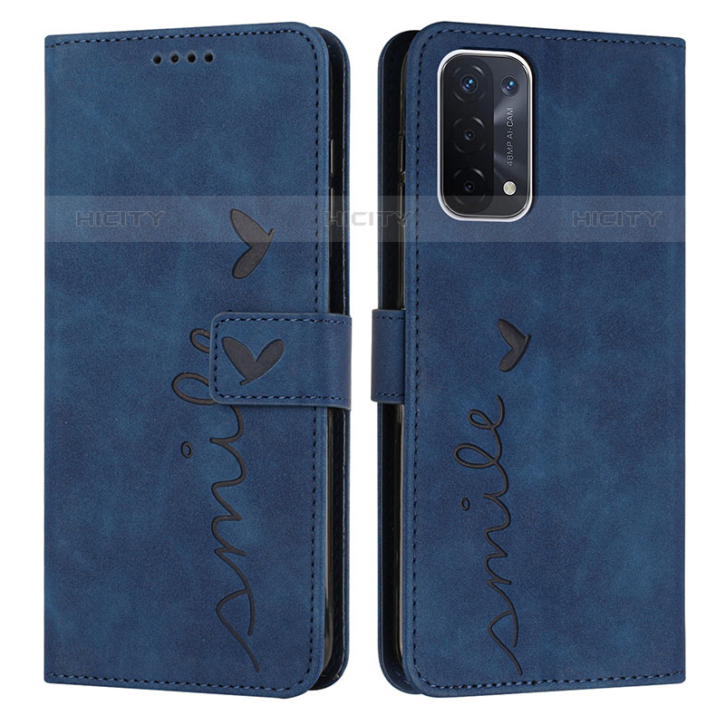 Funda de Cuero Cartera con Soporte Carcasa Y03X para OnePlus Nord N200 5G Azul