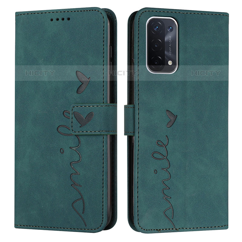 Funda de Cuero Cartera con Soporte Carcasa Y03X para OnePlus Nord N200 5G Verde