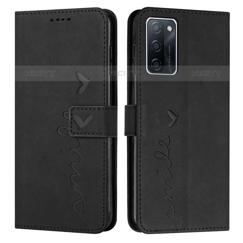 Funda de Cuero Cartera con Soporte Carcasa Y03X para Oppo A55S 5G Negro