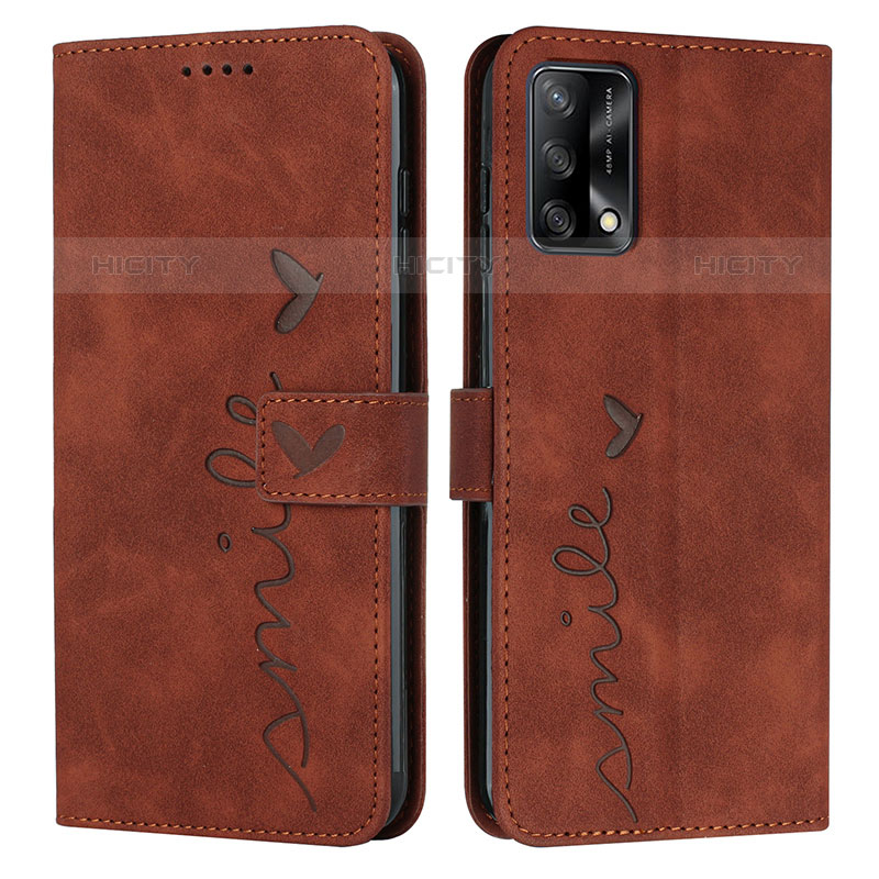 Funda de Cuero Cartera con Soporte Carcasa Y03X para Oppo A74 4G Marron