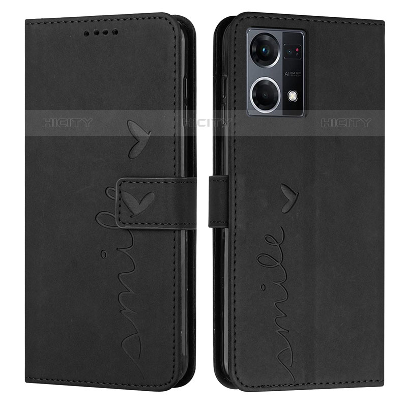 Funda de Cuero Cartera con Soporte Carcasa Y03X para Oppo F21 Pro 4G Negro